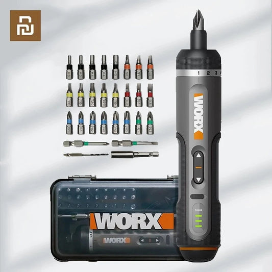 電動ドライバーセット WORX WX242｜7段階トルク・LEDライト・Type-C充電対応
