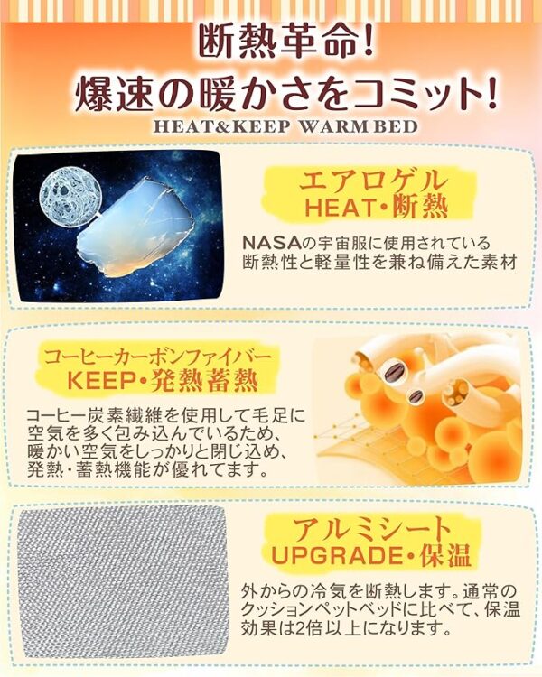 PETSUTA 宇宙服エアロゲル ペットベッド - 画像 (2)